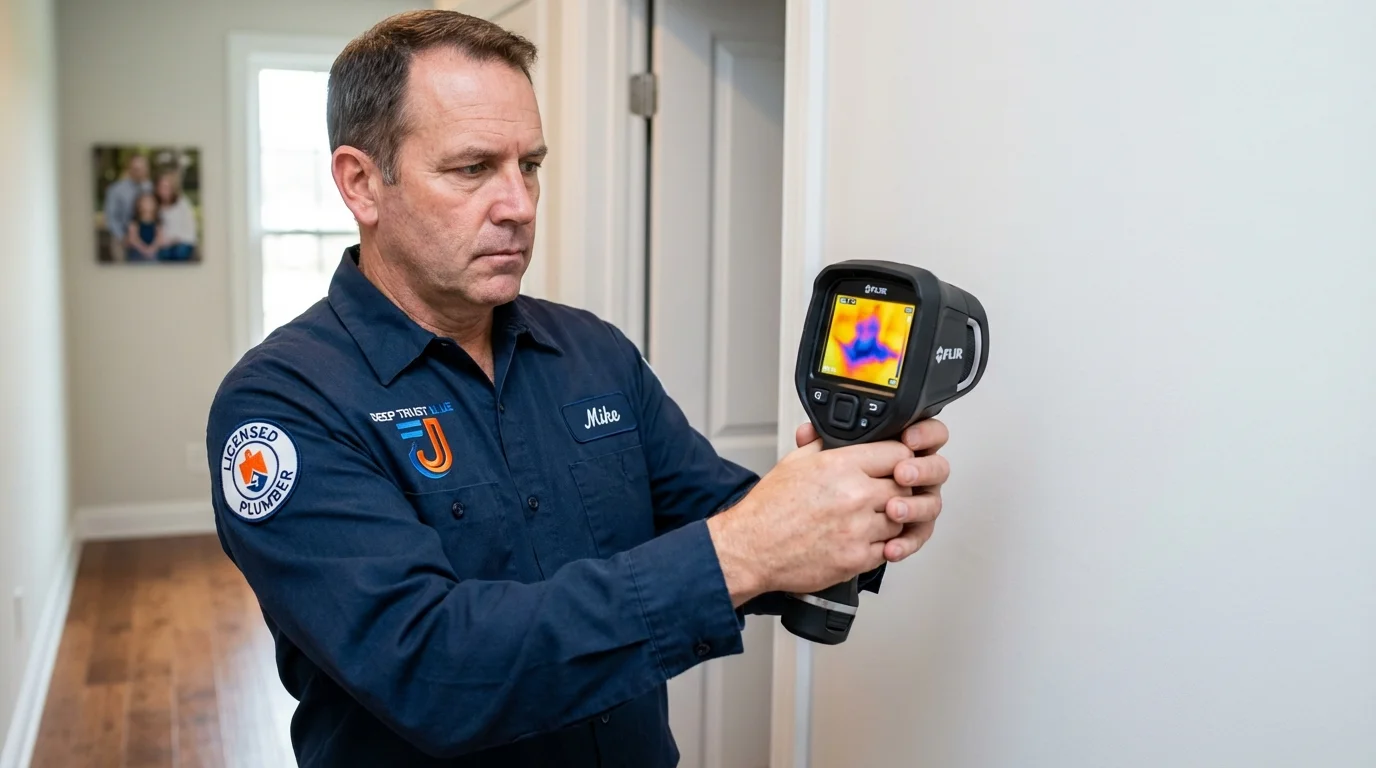 Thermal imaging leak detection by Johns Plumbing LLC in Santo Domingo Pueblo